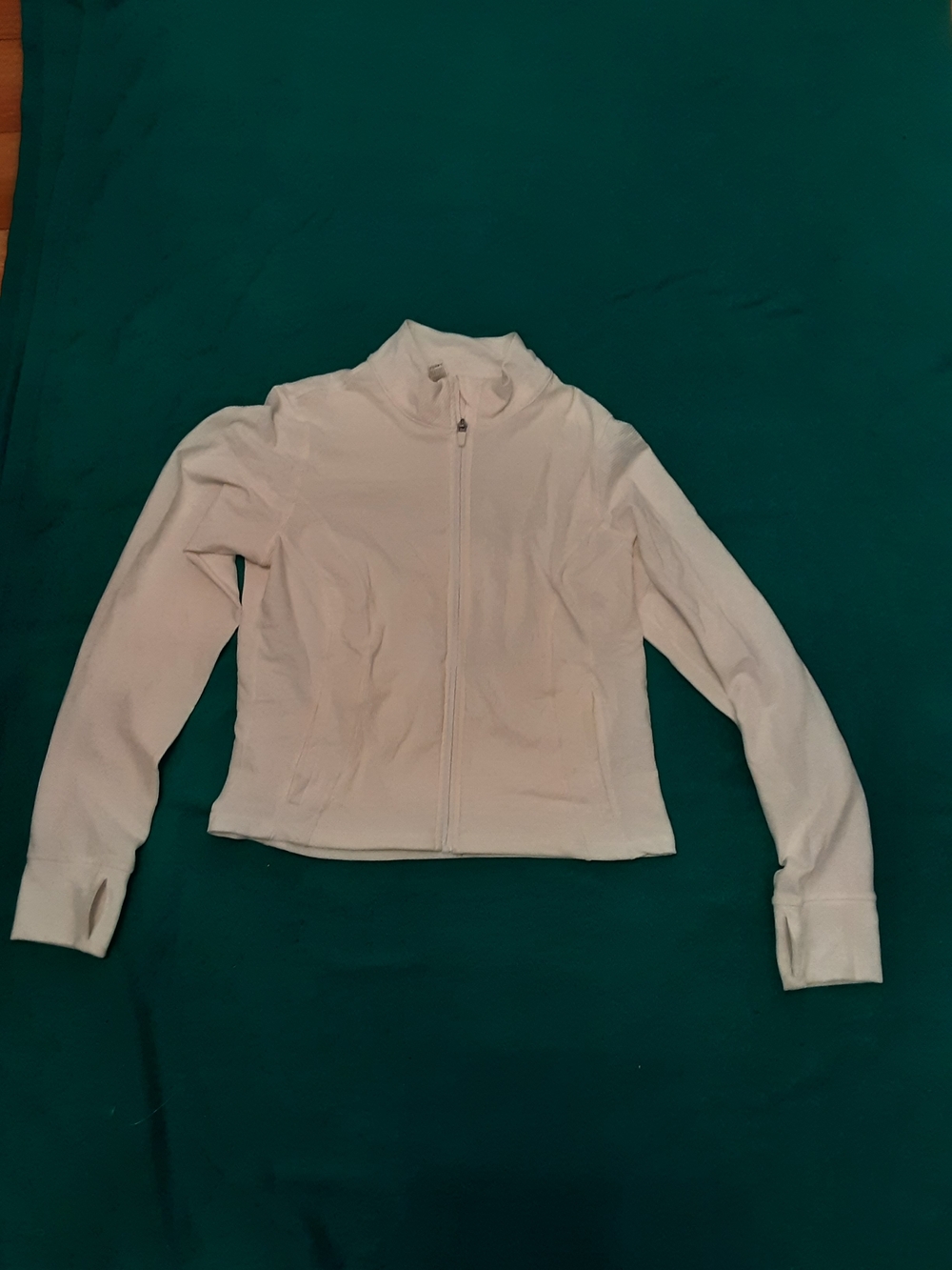 90 Degree By Reflex White Full-Zip Bomber Jacket